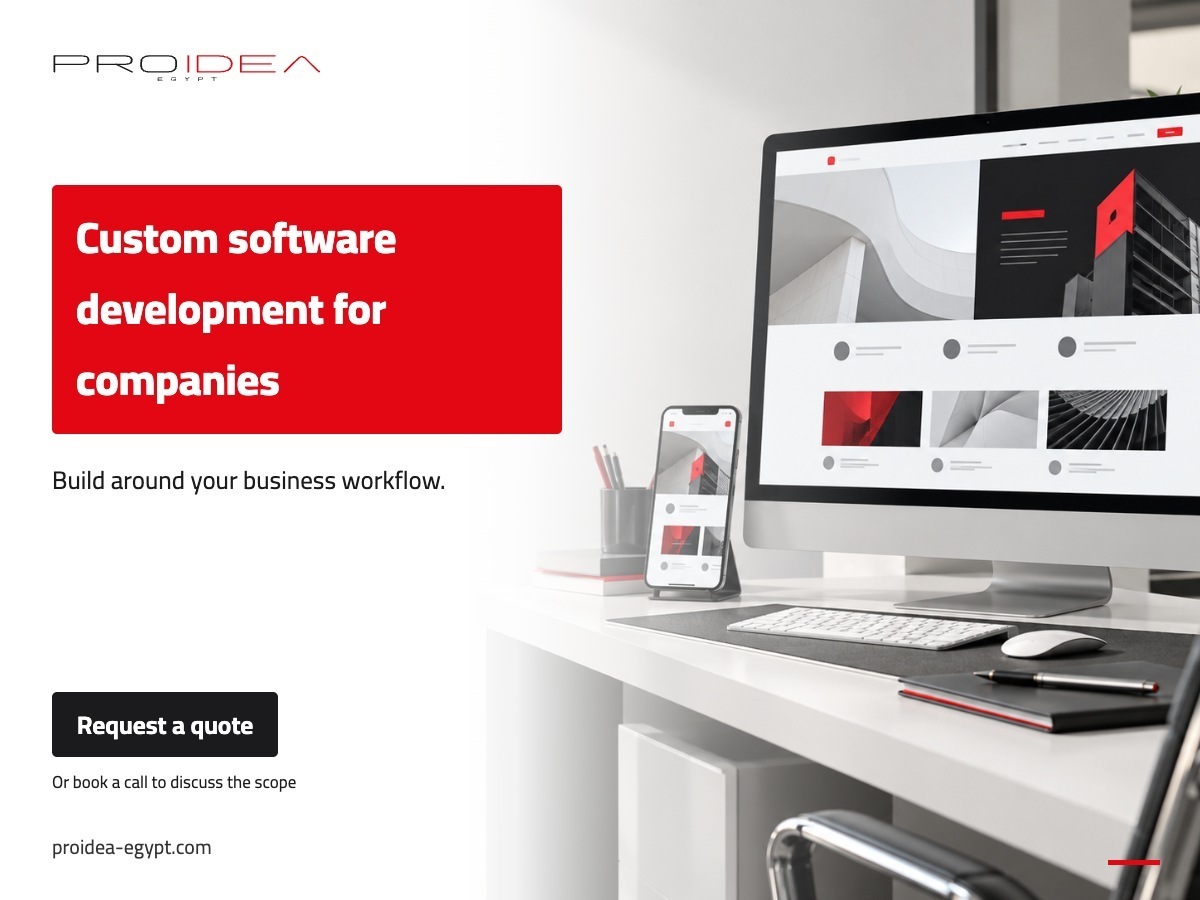 Custom software development for companies | PROIDEA Egypt