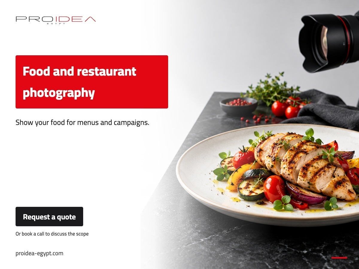 Food and restaurant photography | PROIDEA Egypt