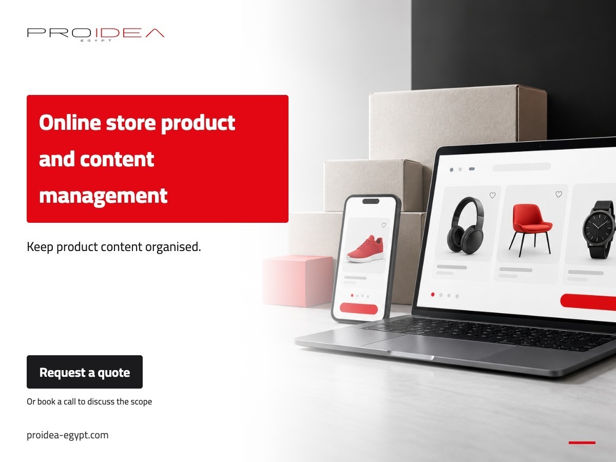 Online store product and content management | PROIDEA Egypt