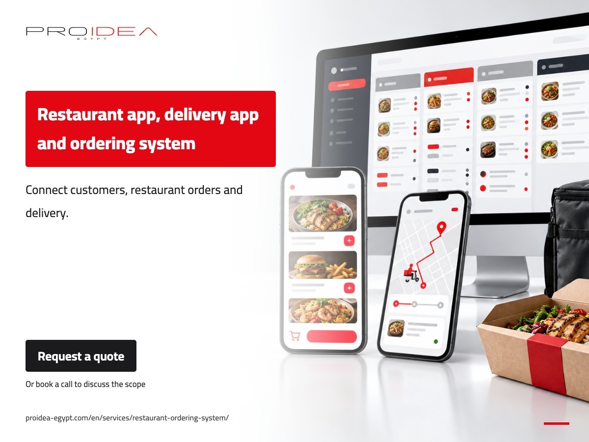 Restaurant app, delivery app and ordering system | PROIDEA Egypt