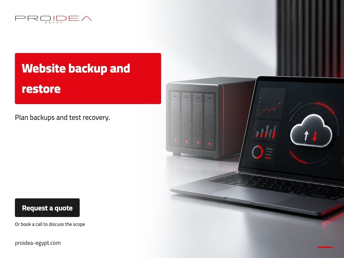 Website backup and restore | PROIDEA Egypt